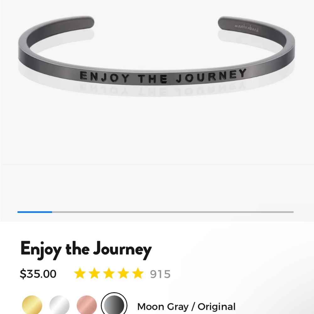 New never worn mantraband enjoy the journey
